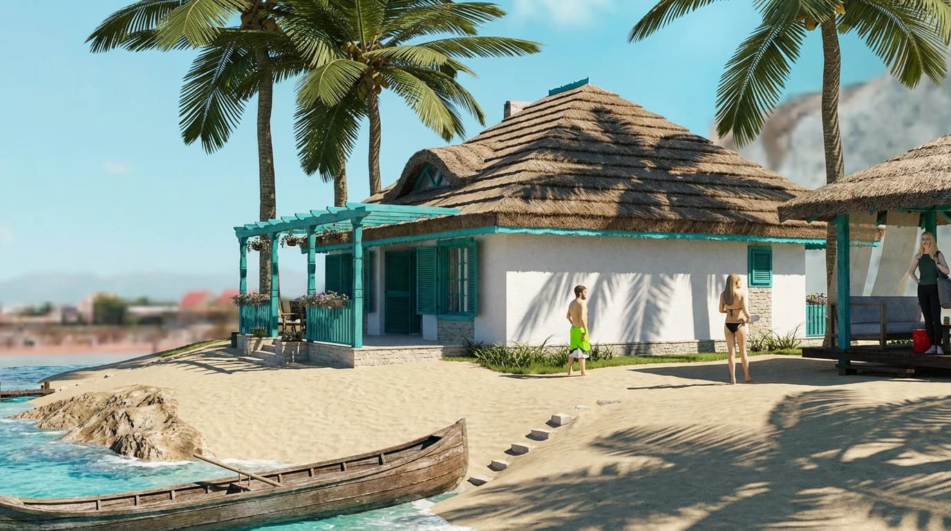 Rendu photoréaliste généré par IA depuis un croquis SketchUp